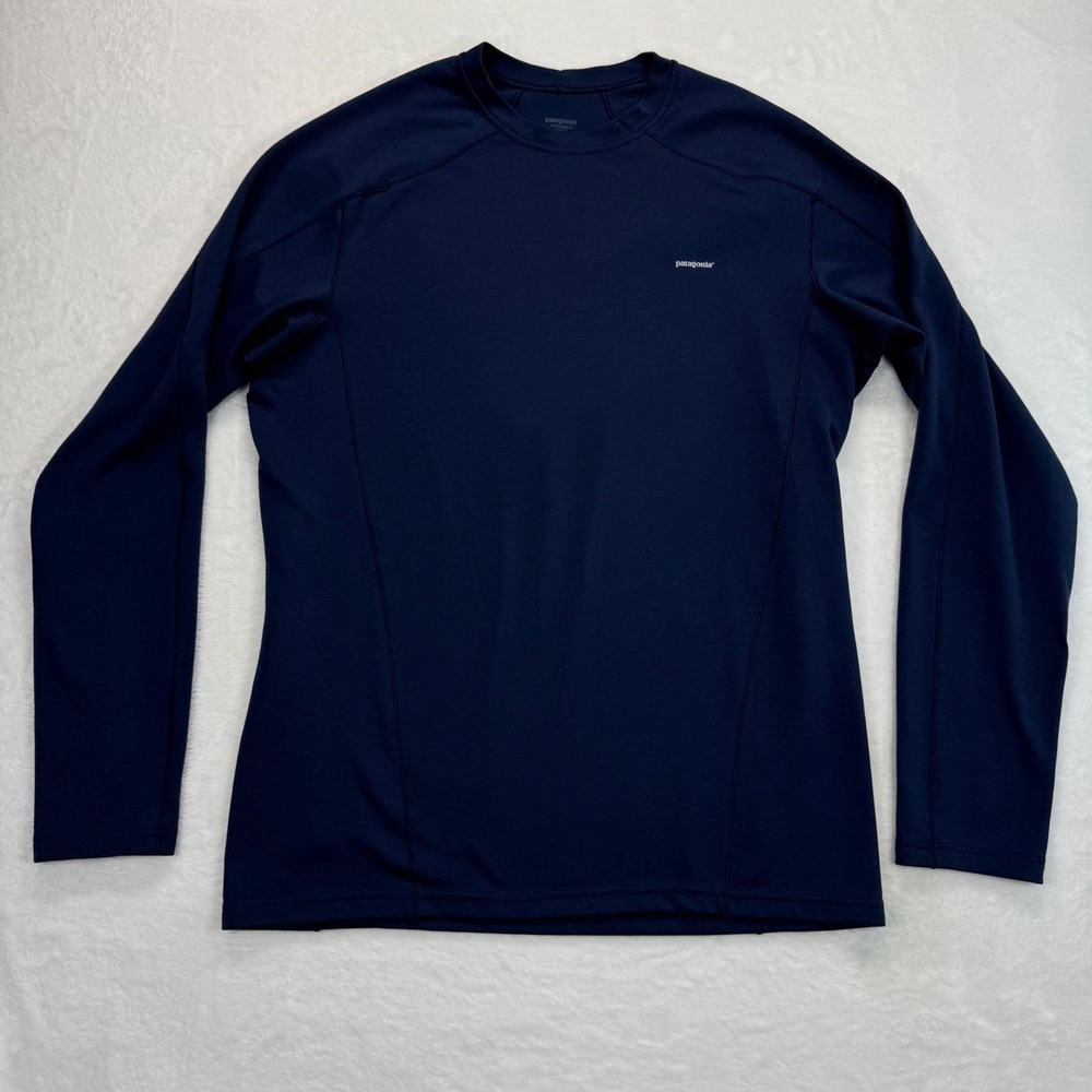 Patagonia Capilene 3 Midweight‎ Baselayer Long Sleeve Shirt Top Blue Medium